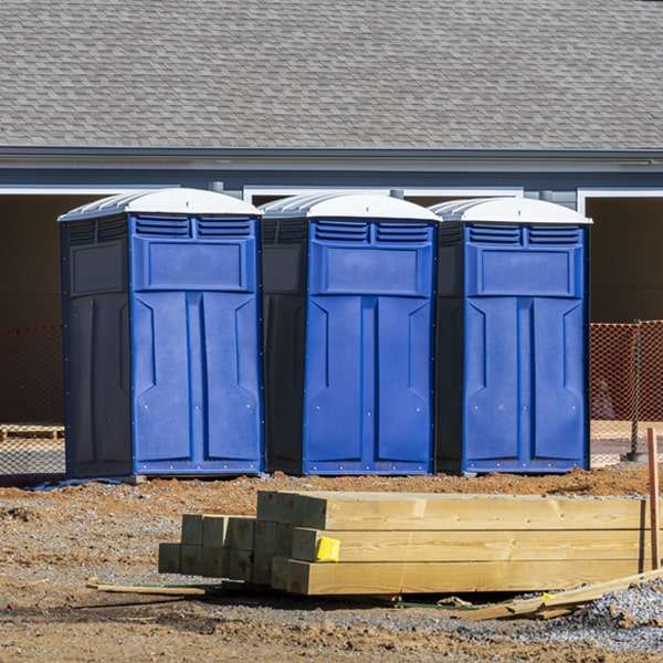 how can i report damages or issues with the porta potties during my rental period in Golden Hills